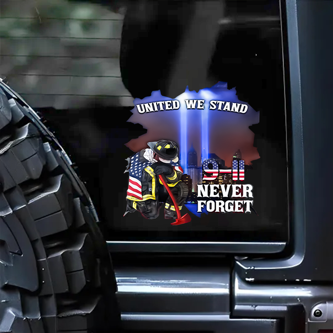9-11 Never Forget Patriot Day Sticker