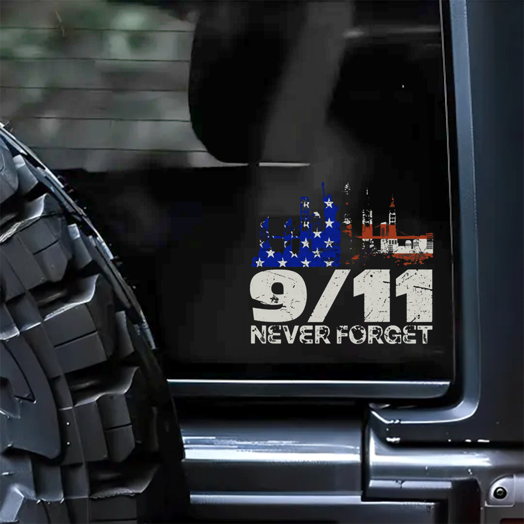 Should Never Forget Patriot Day Sticker