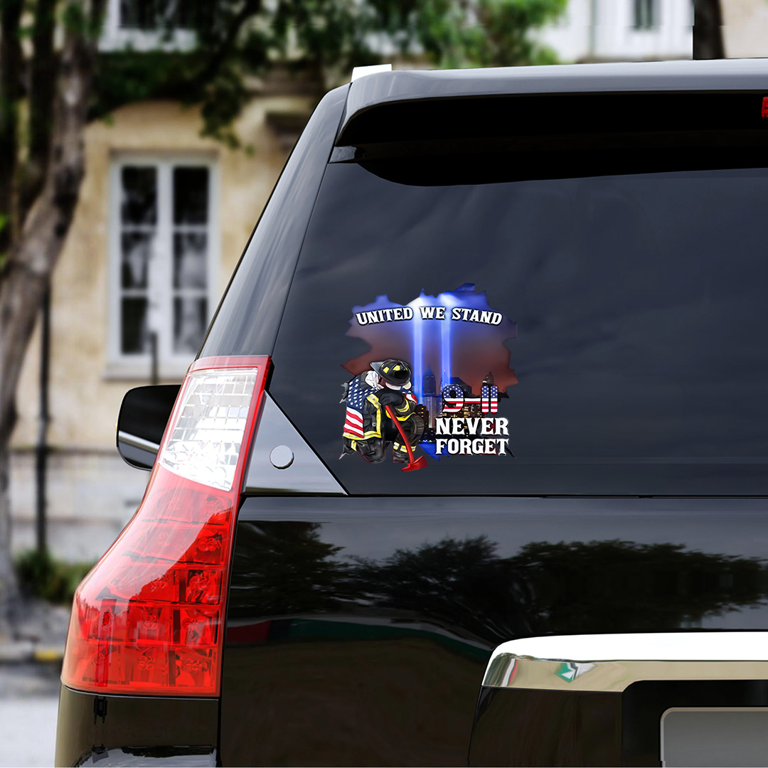 9-11 Never Forget Patriot Day Sticker