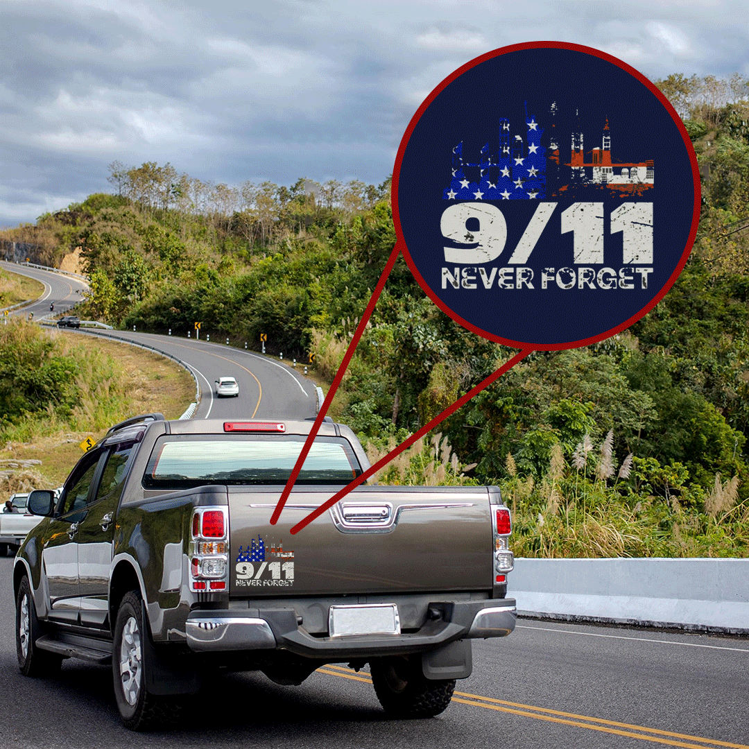Should Never Forget Patriot Day Sticker