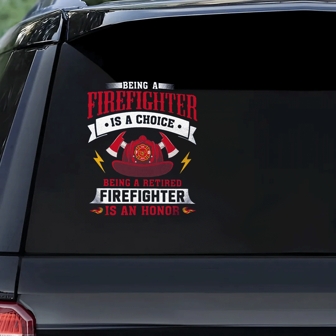 Being A Firefighter Patriot Day Sticker