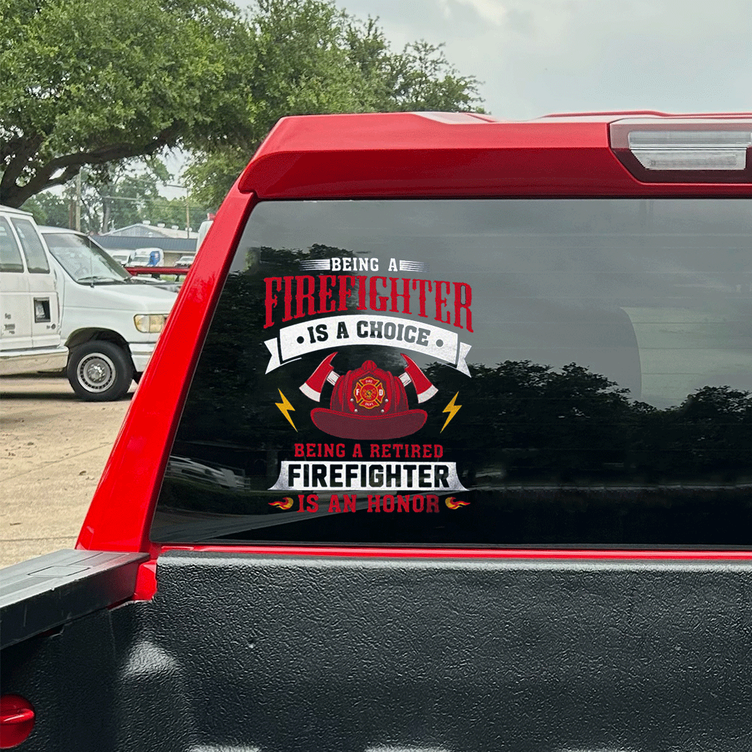 Being A Firefighter Patriot Day Sticker