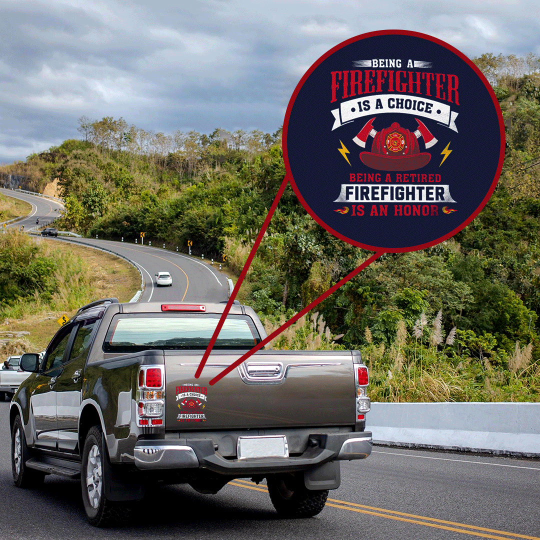 Being A Firefighter Patriot Day Sticker