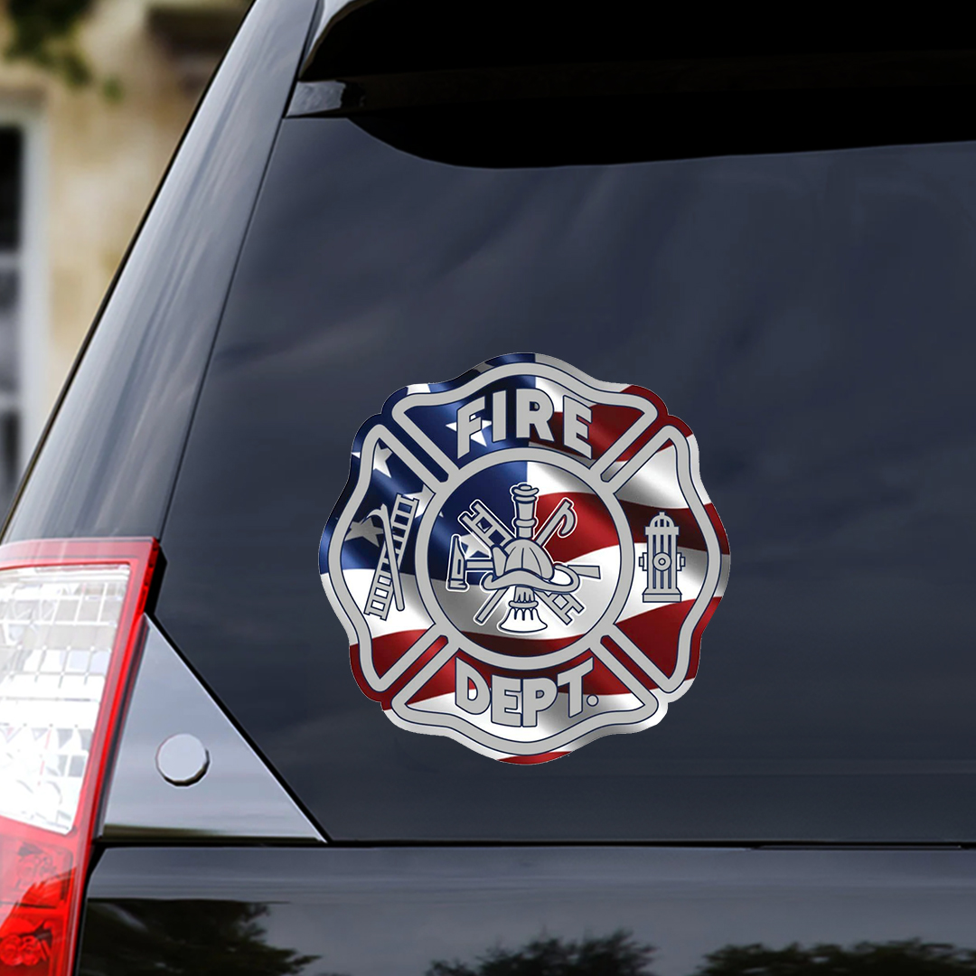 Fire Dept. Patriot Day Sticker