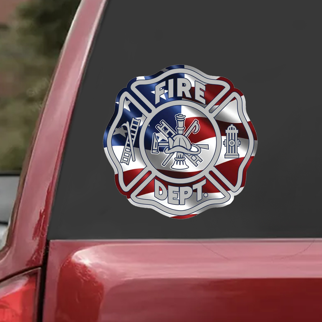 Fire Dept. Patriot Day Sticker
