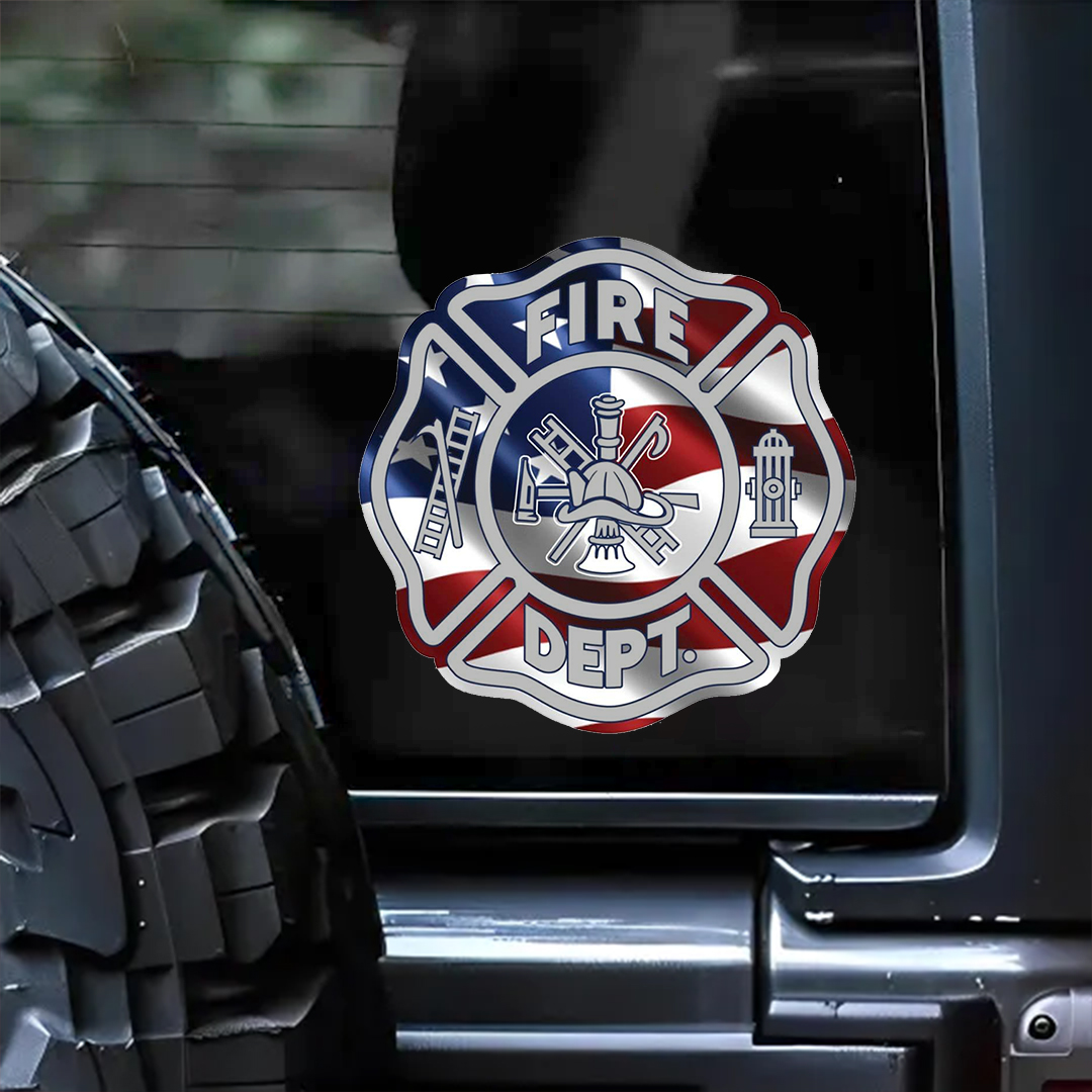 Fire Dept. Patriot Day Sticker