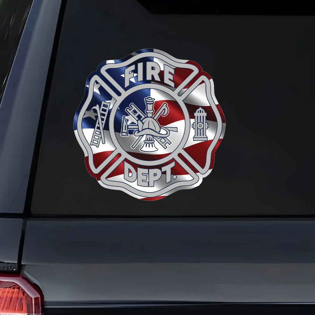 Fire Dept. Patriot Day Sticker