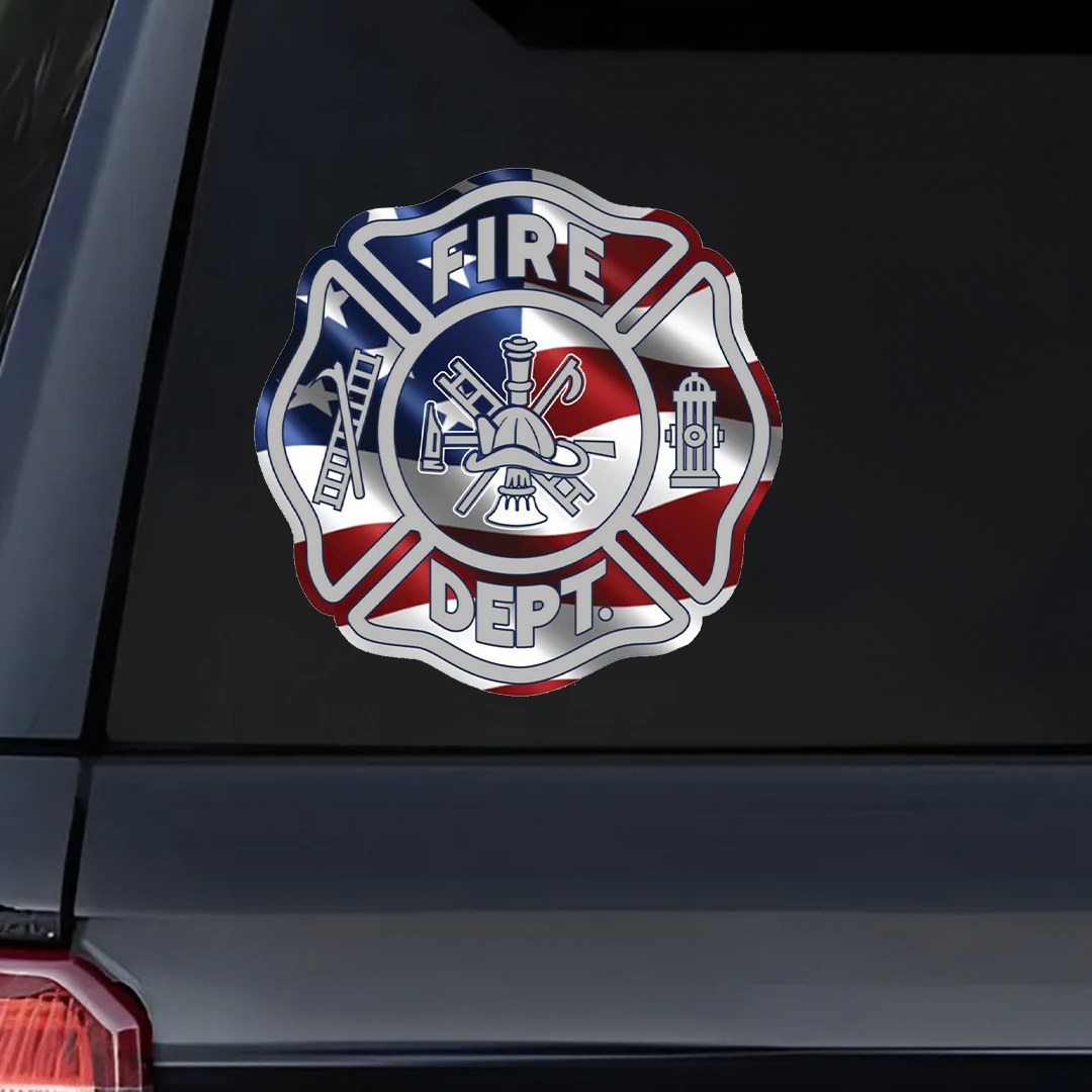 Fire Dept. Patriot Day Sticker