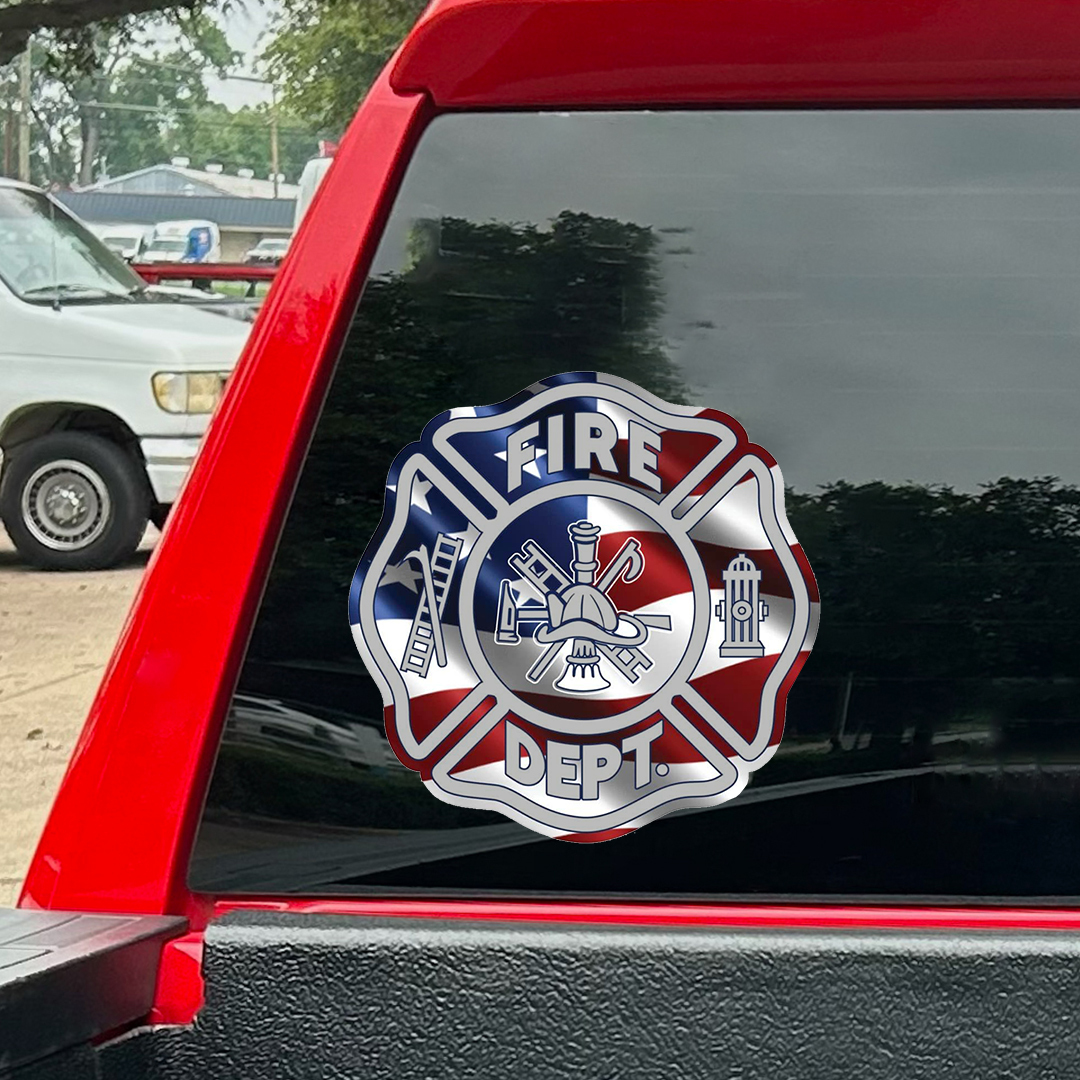 Fire Dept. Patriot Day Sticker