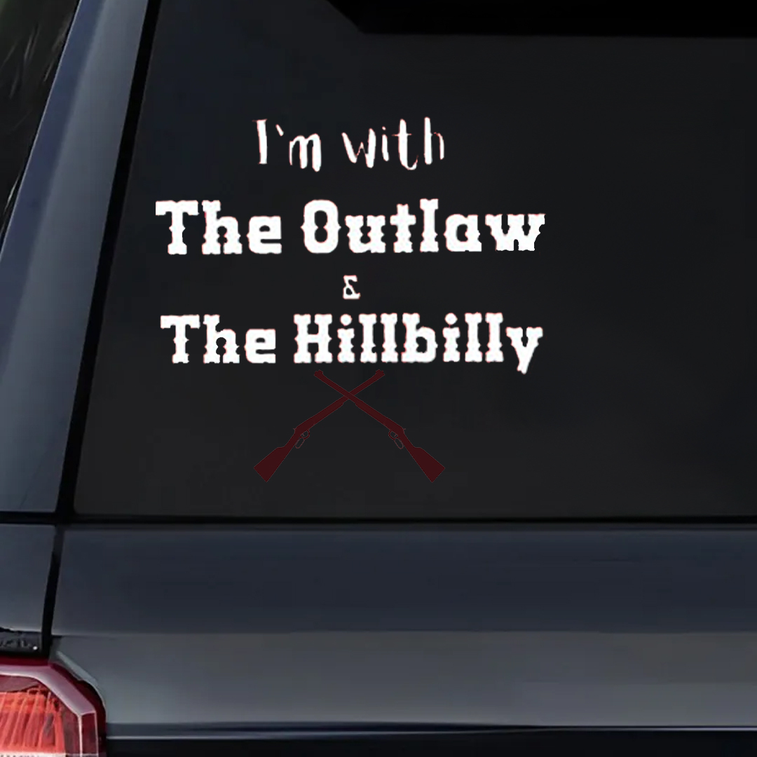 I'm With The Outlaw Patriot Day Sticker
