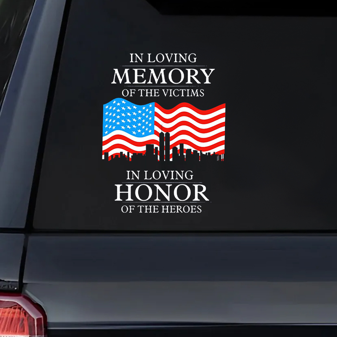 Memory Of The Victims Patriot Day Sticker