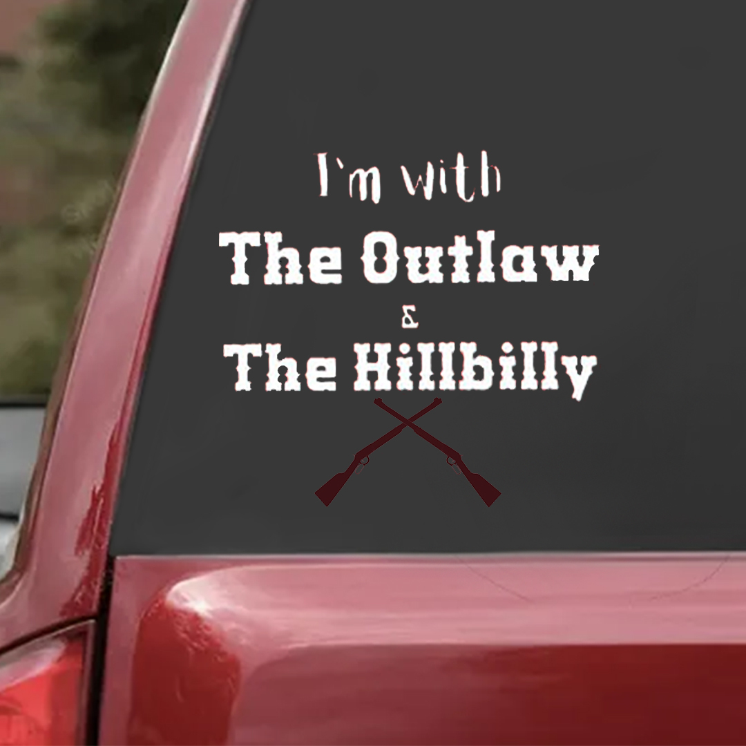 I'm With The Outlaw Patriot Day Sticker