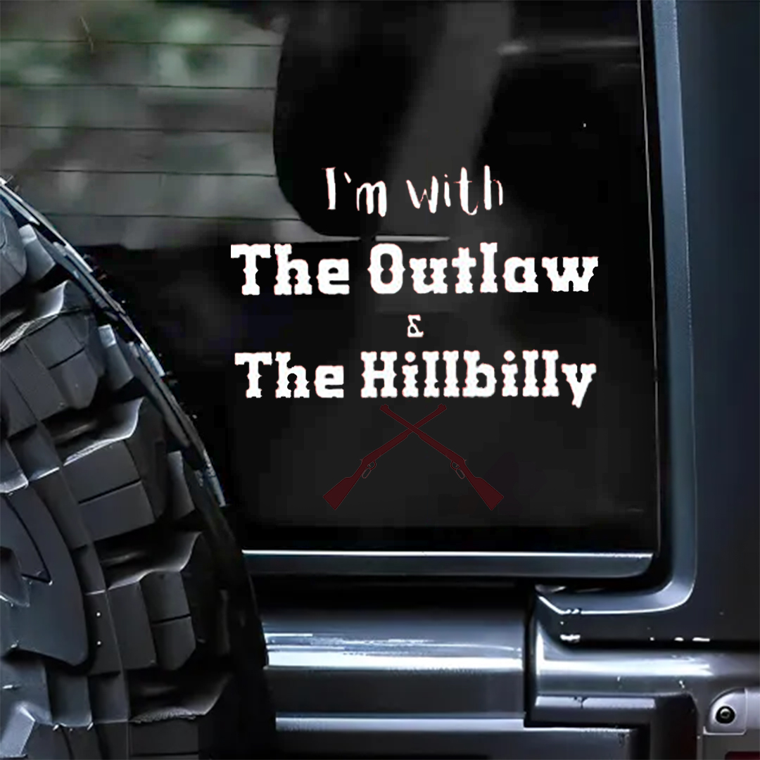 I'm With The Outlaw Patriot Day Sticker