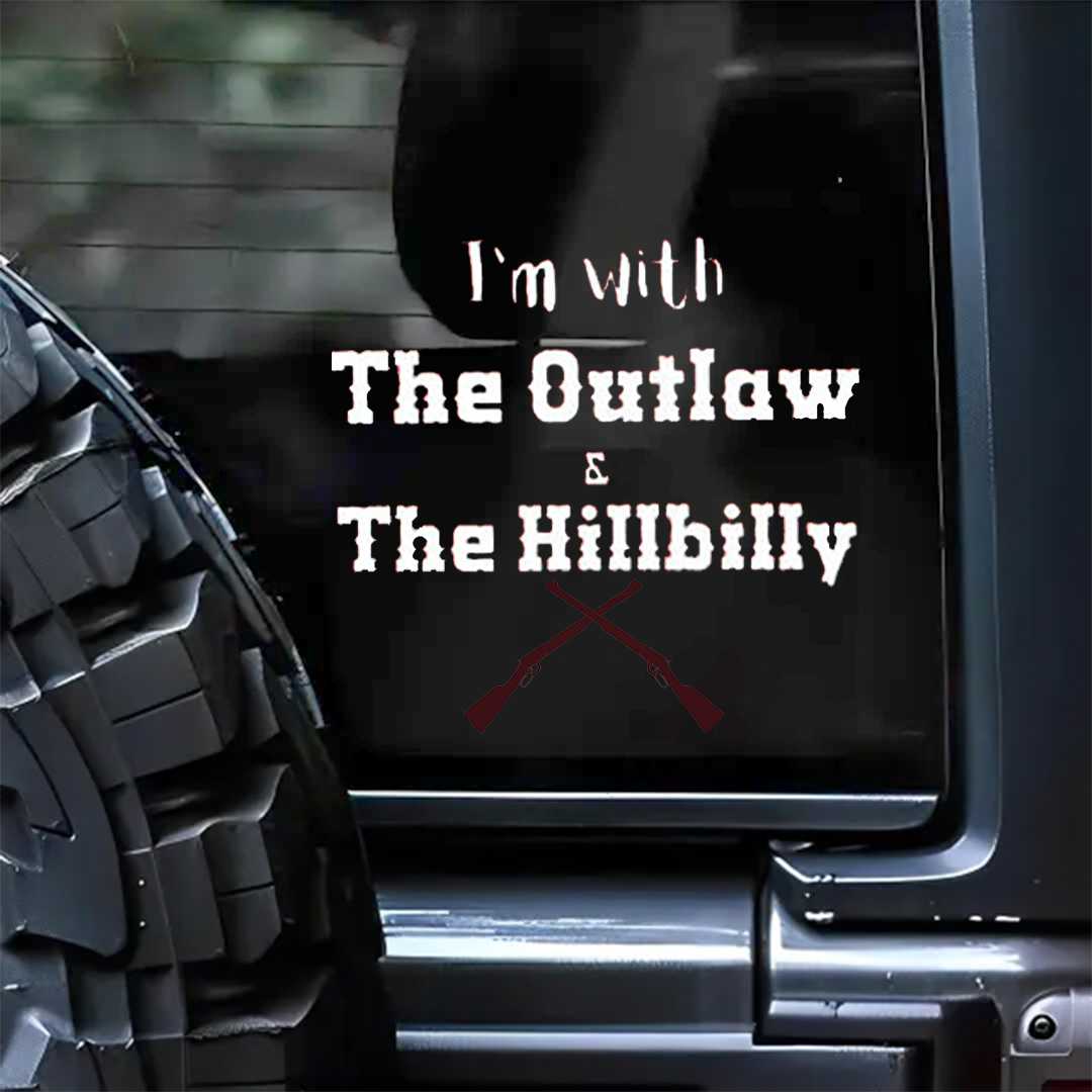 I'm With The Outlaw Patriot Day Sticker
