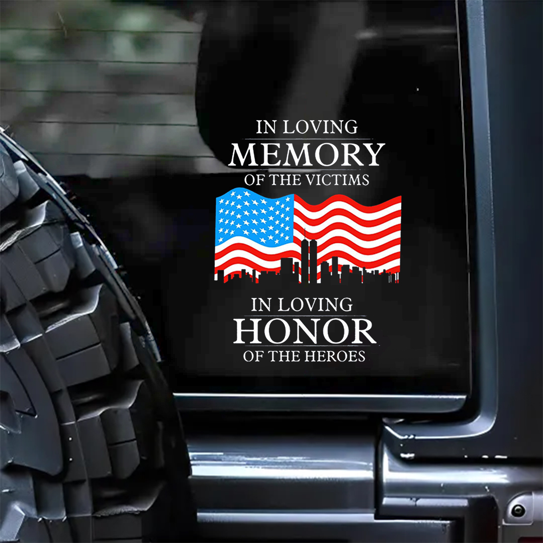 Memory Of The Victims Patriot Day Sticker