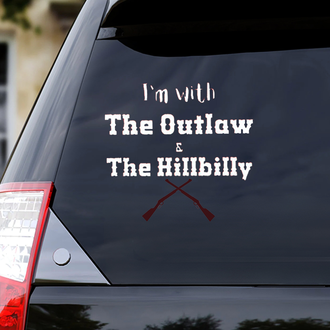 I'm With The Outlaw Patriot Day Sticker