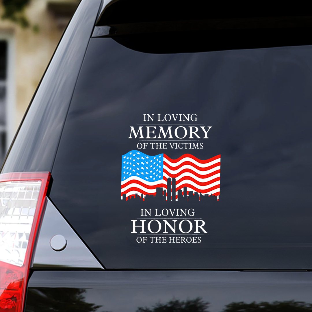 Memory Of The Victims Patriot Day Sticker