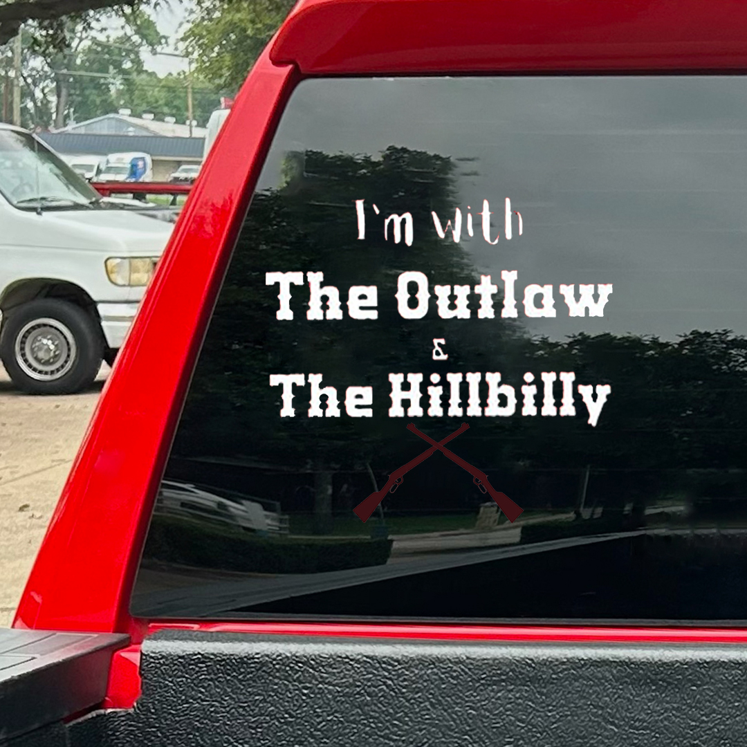 I'm With The Outlaw Patriot Day Sticker