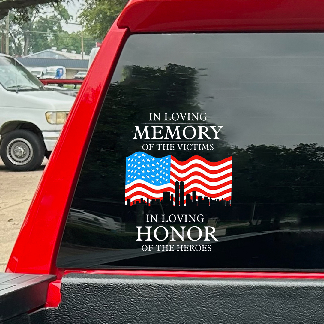 Memory Of The Victims Patriot Day Sticker