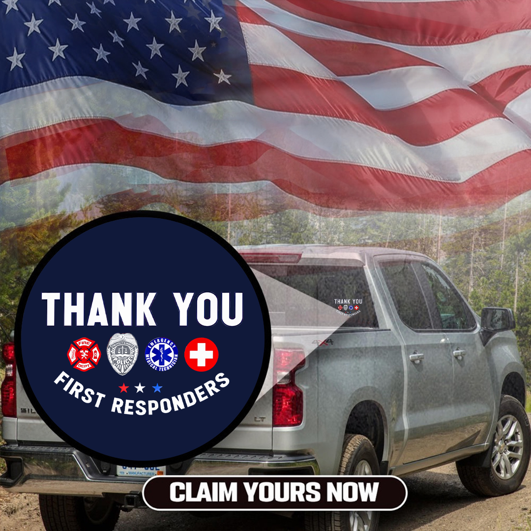 Thank You First Responders Patriot Day Sticker