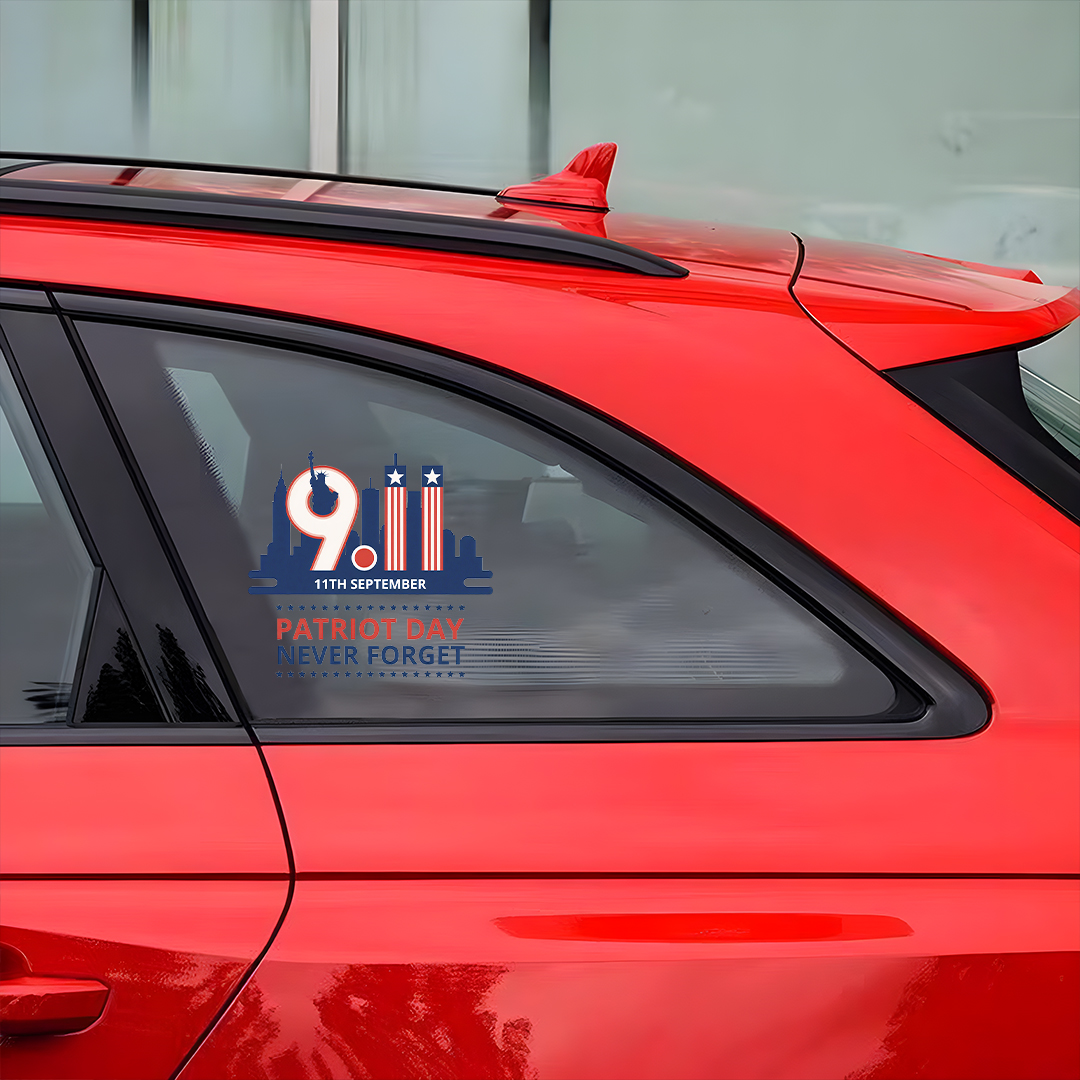 911 Patriot Day Never Forget Sticker