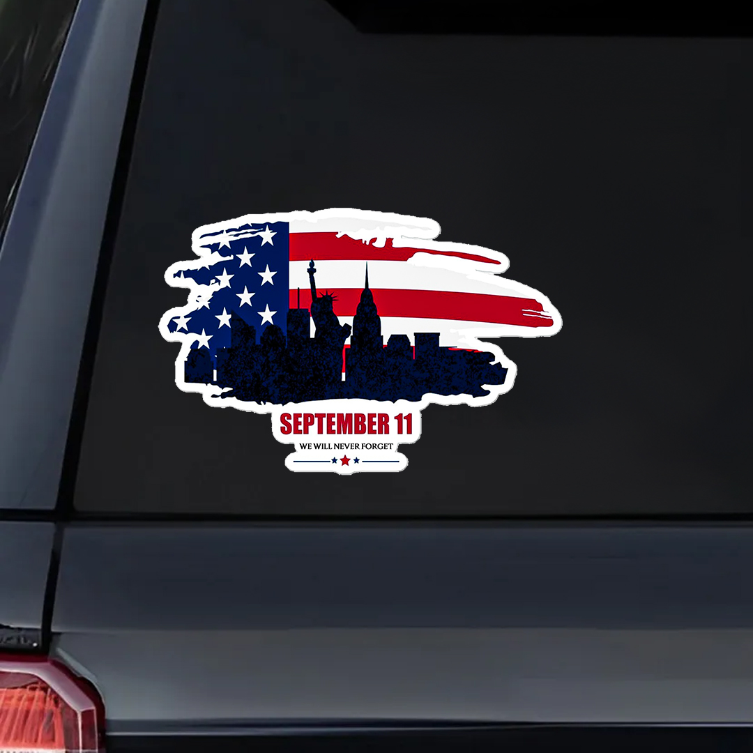 September Never Forget Patriot Day Sticker