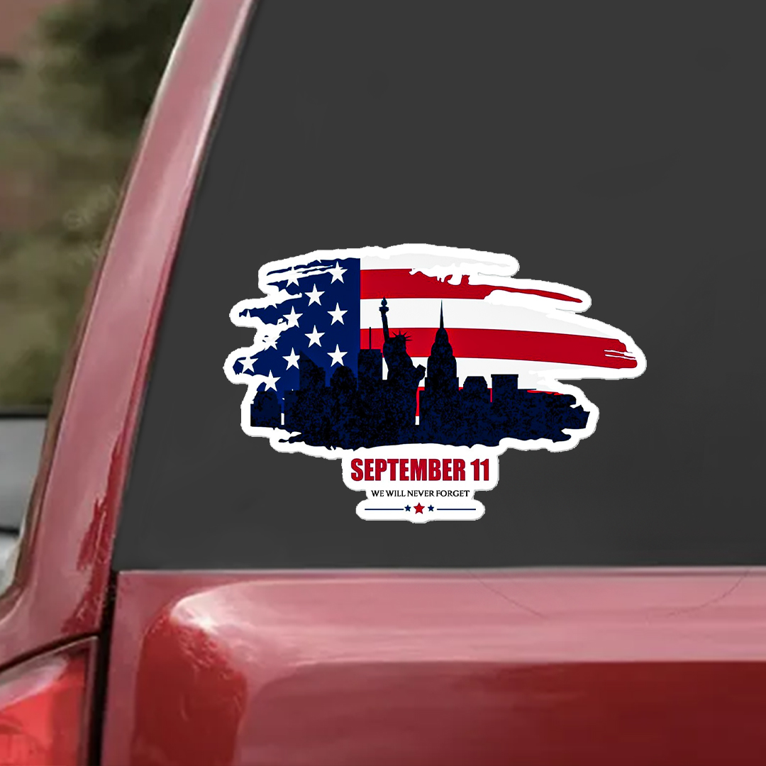 September Never Forget Patriot Day Sticker