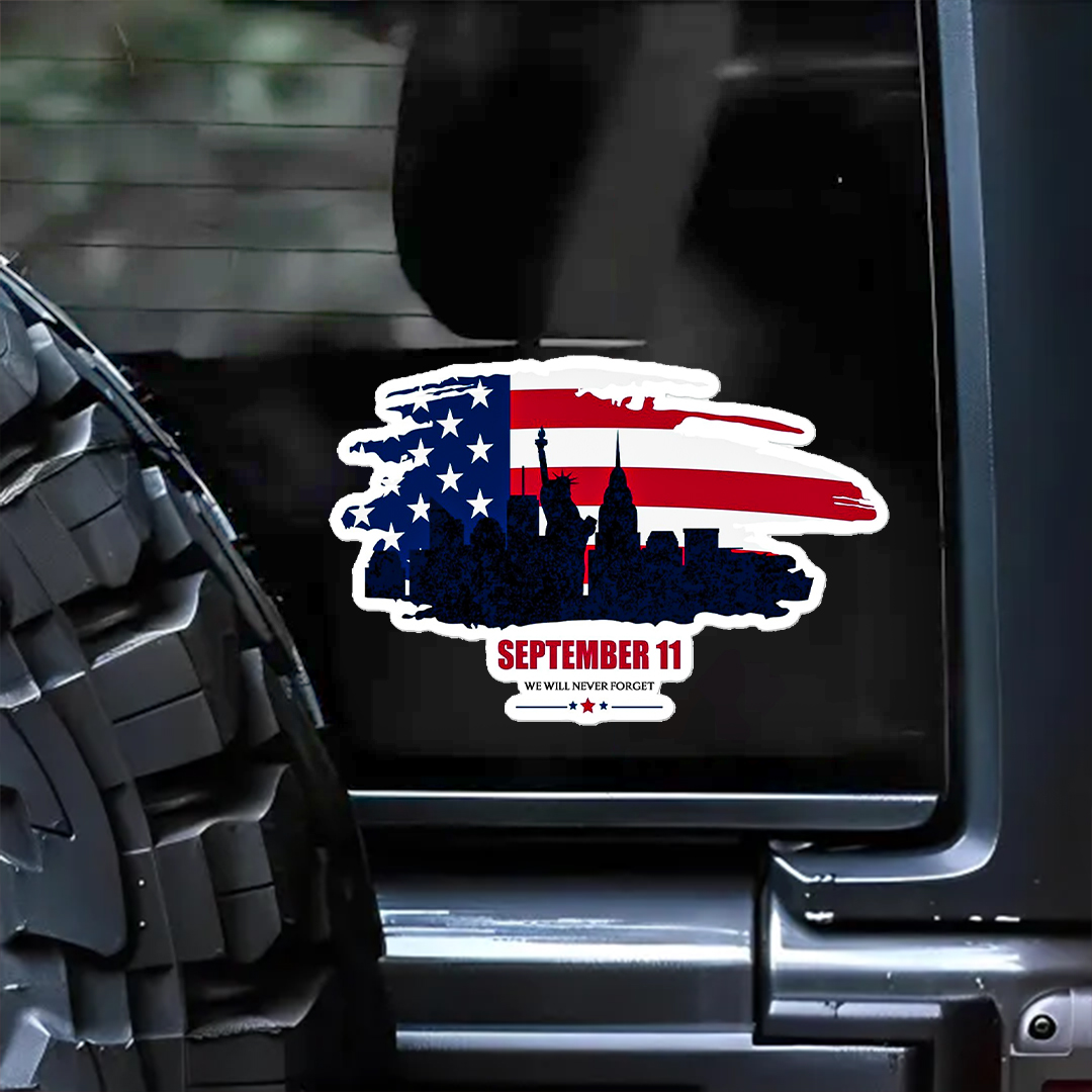 September Never Forget Patriot Day Sticker