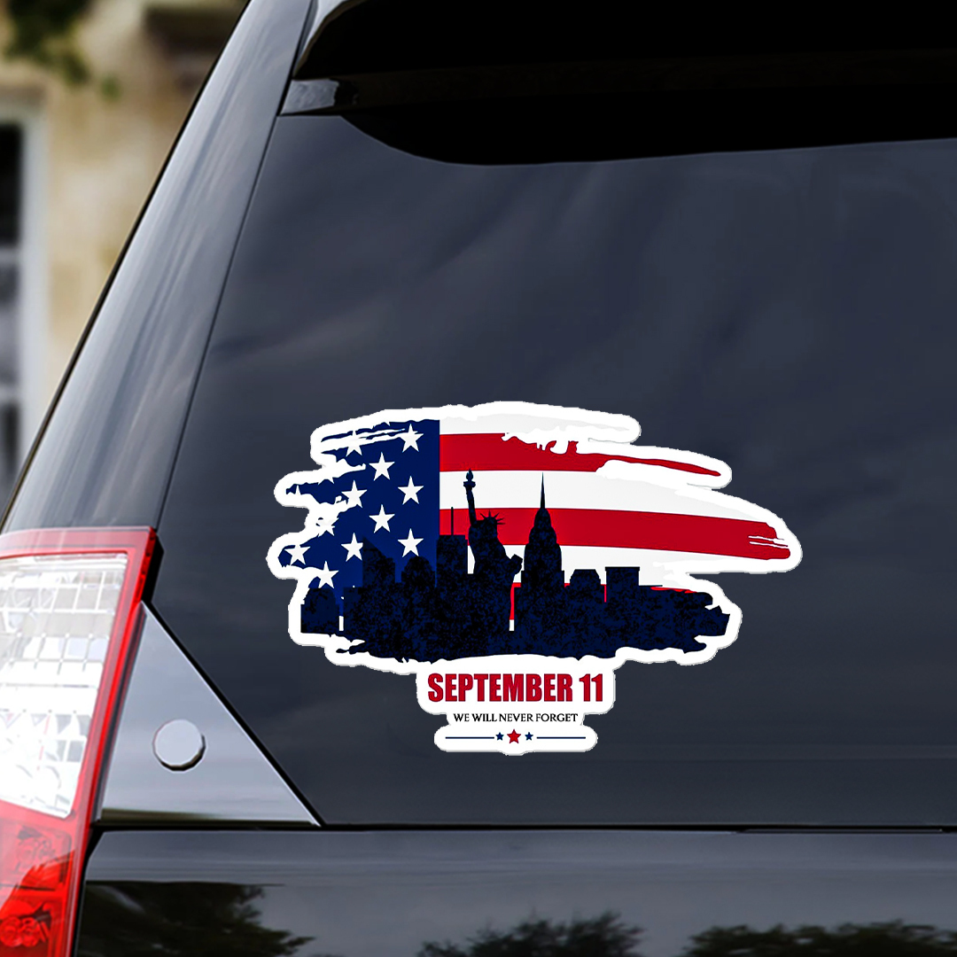 September Never Forget Patriot Day Sticker