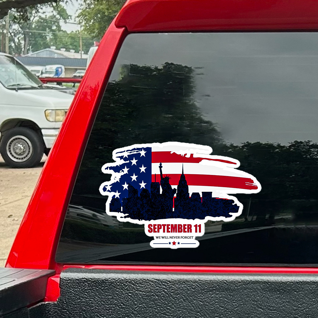 September Never Forget Patriot Day Sticker