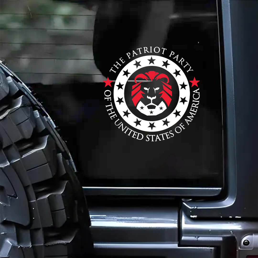 Lion Never Forget Patriot Day Sticker