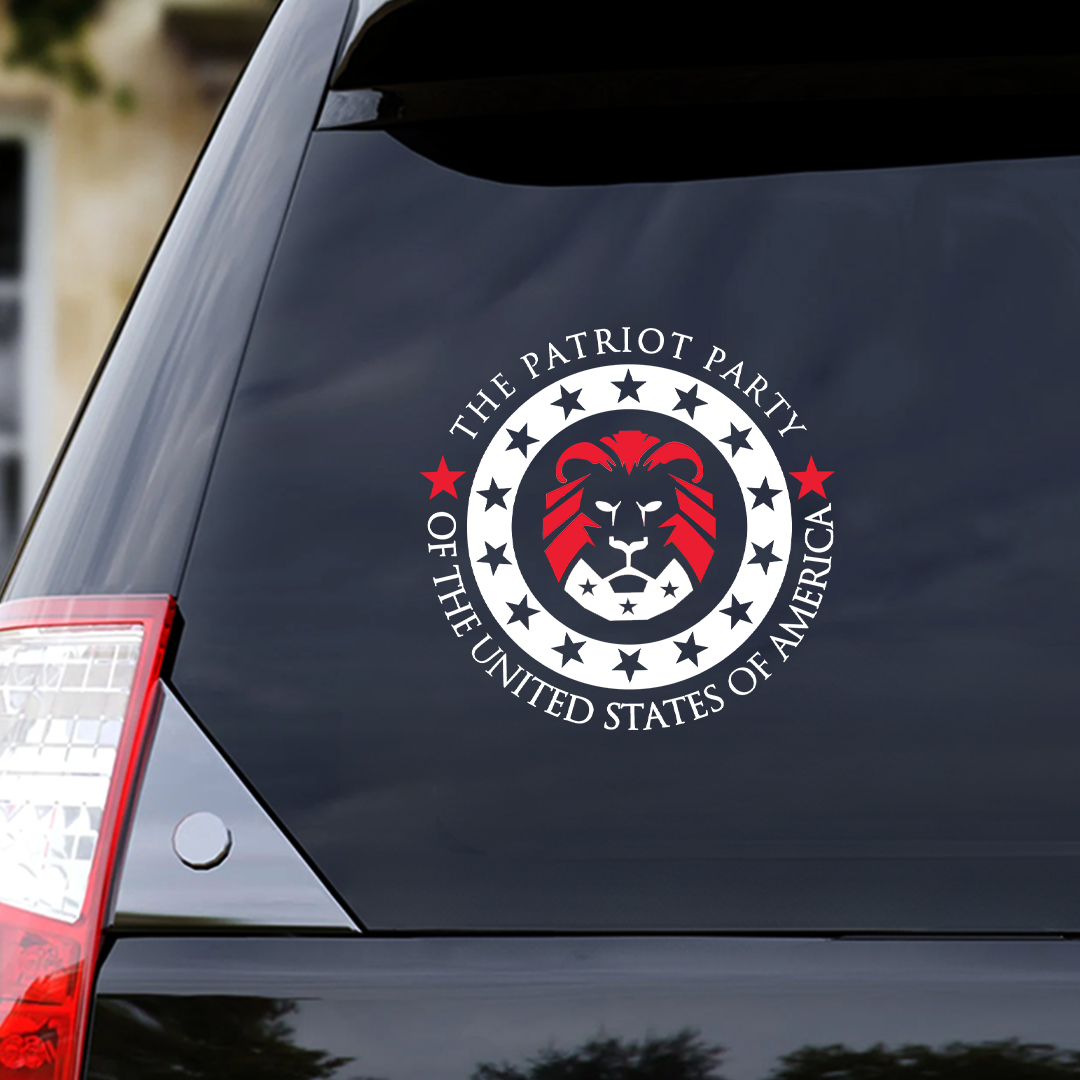 Lion Never Forget Patriot Day Sticker