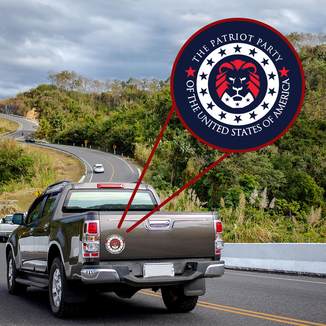 Lion Never Forget Patriot Day Sticker