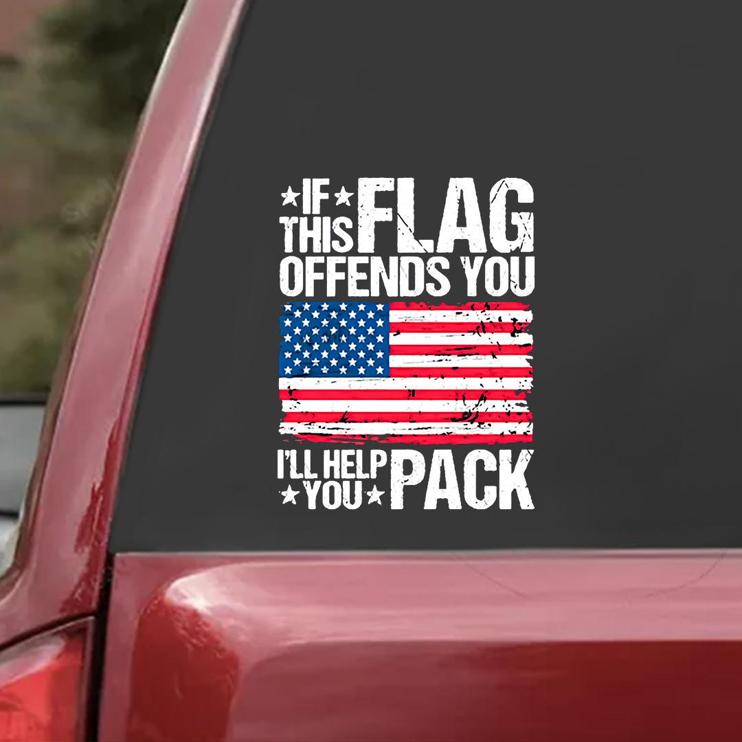 This Flag Offens You Veteran Sticker