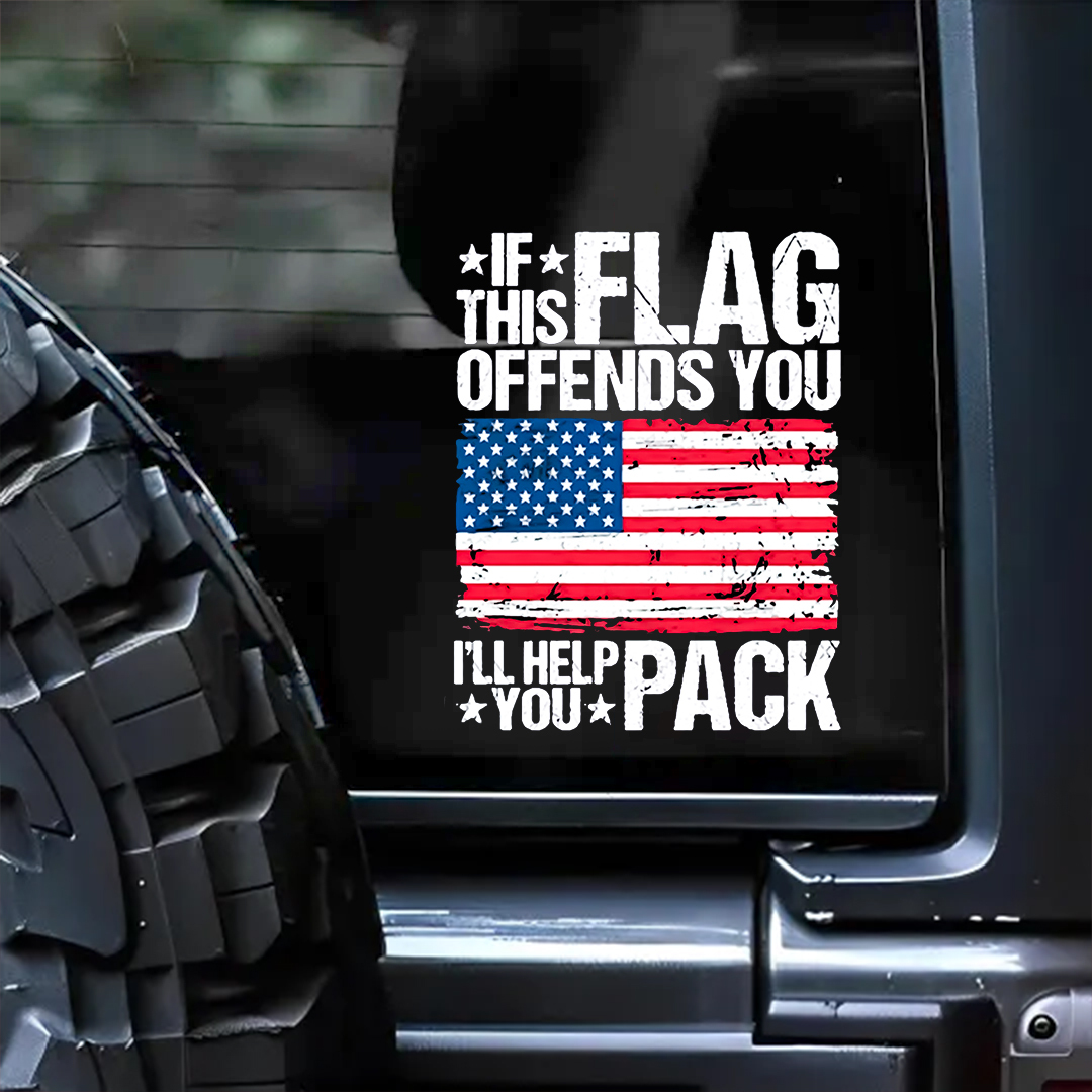 This Flag Offens You Veteran Sticker