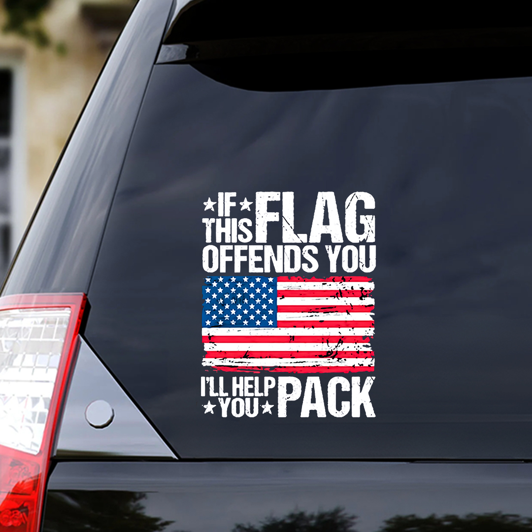 This Flag Offens You Veteran Sticker