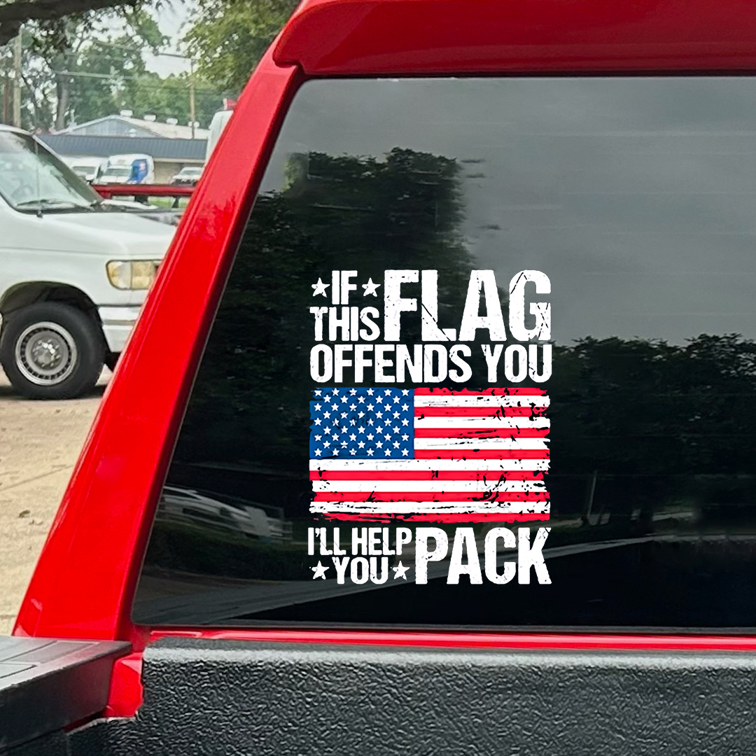 This Flag Offens You Veteran Sticker
