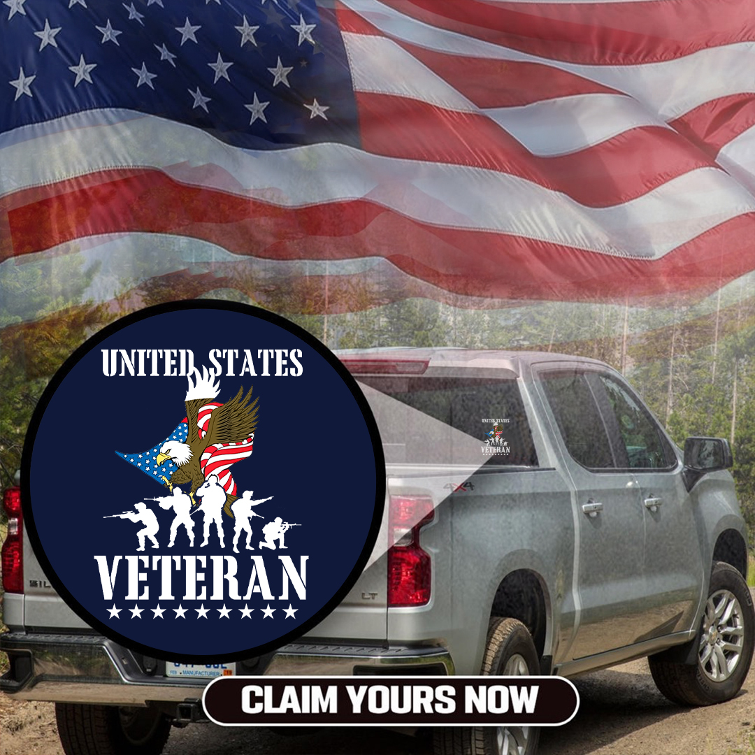 Eagle And The Falg Veteran Sticker