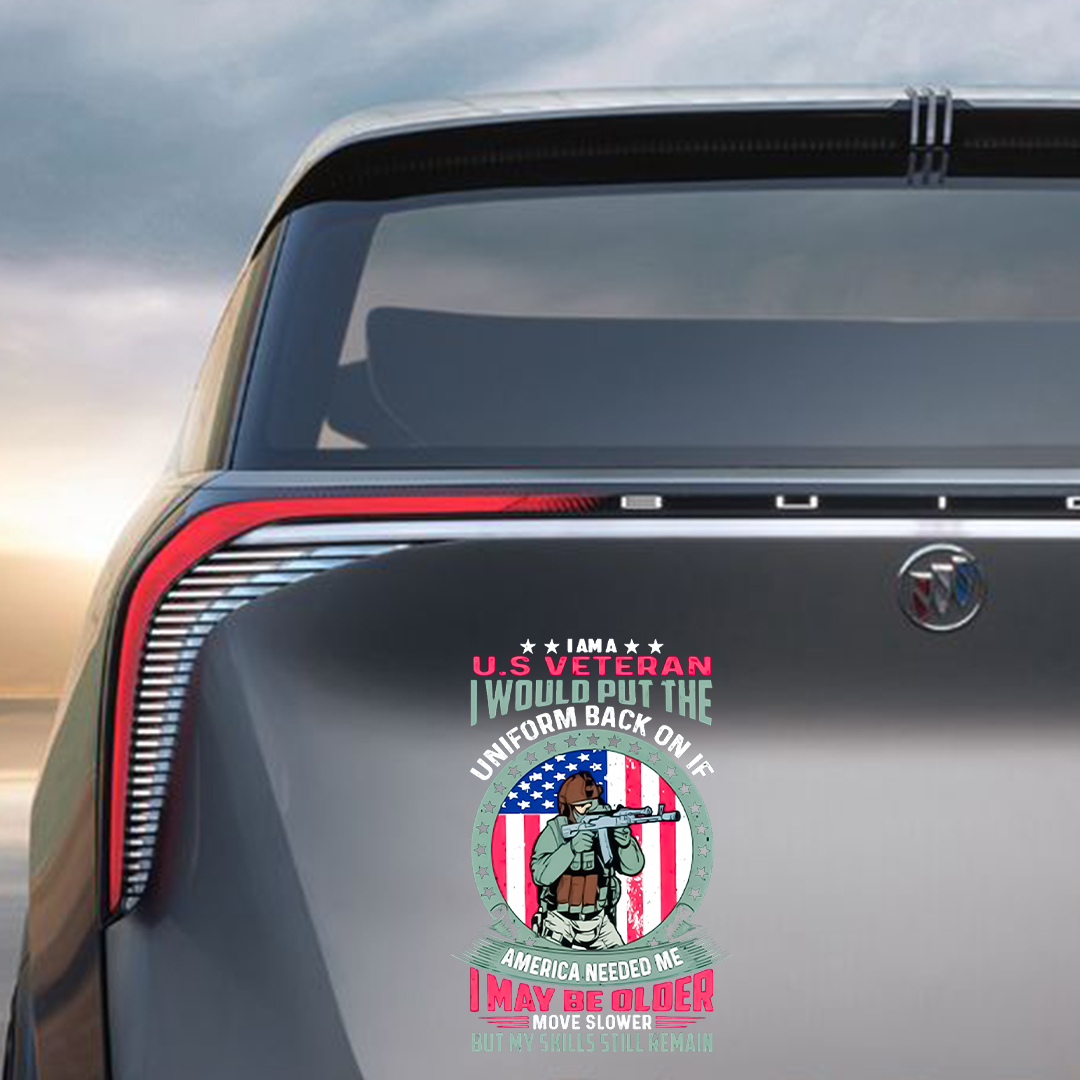 Put The Uniform Back On Veteran Sticker