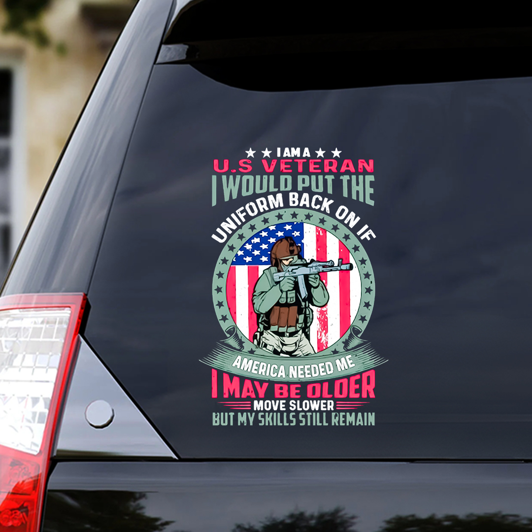 Put The Uniform Back On Veteran Sticker