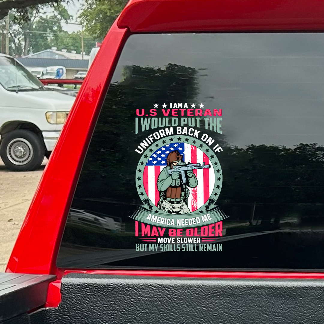 Put The Uniform Back On Veteran Sticker