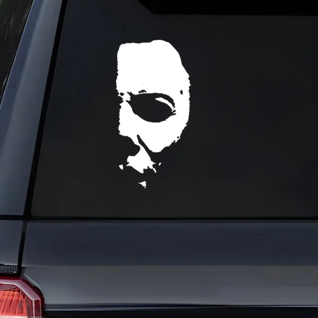 Half Face Halloween Sticker