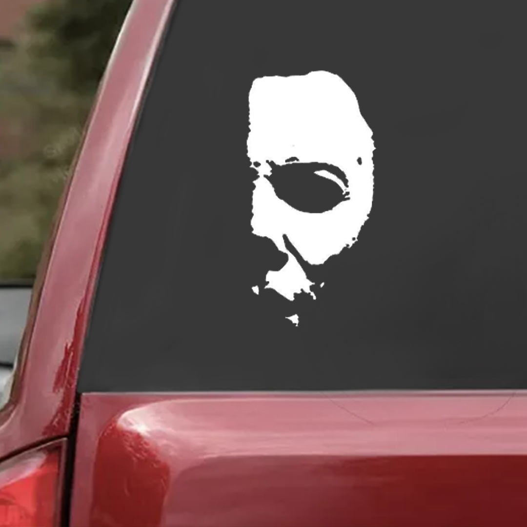 Half Face Halloween Sticker