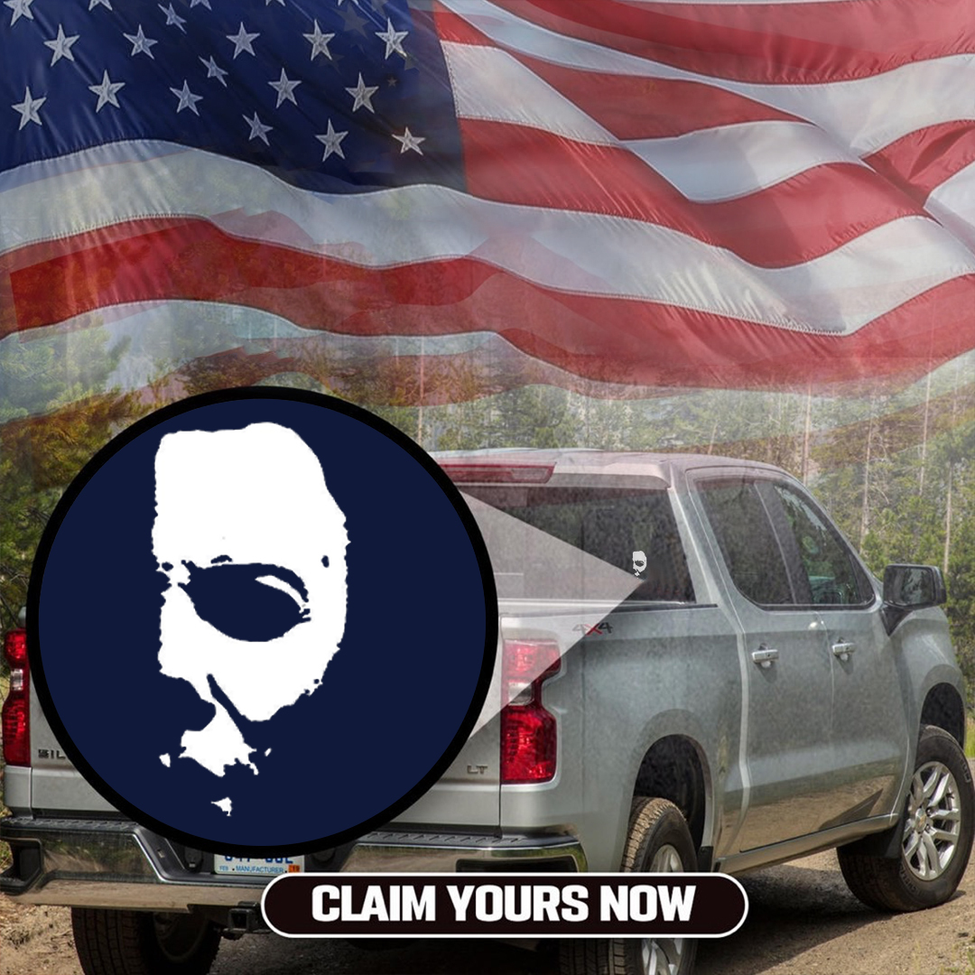 Half Face Halloween Sticker