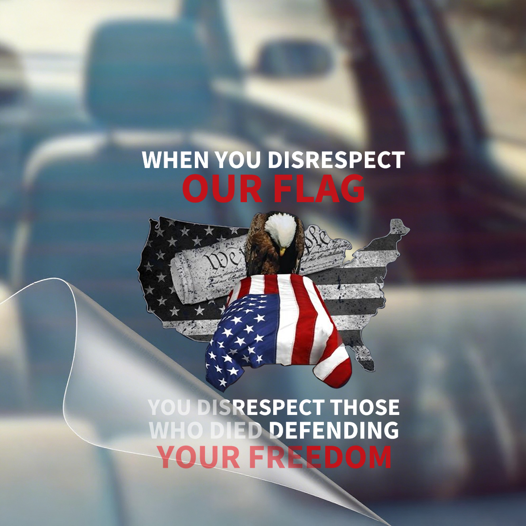 When You Disrespect Our Flag You Disrespect Those Who Died Defending Your Freedom Stickers