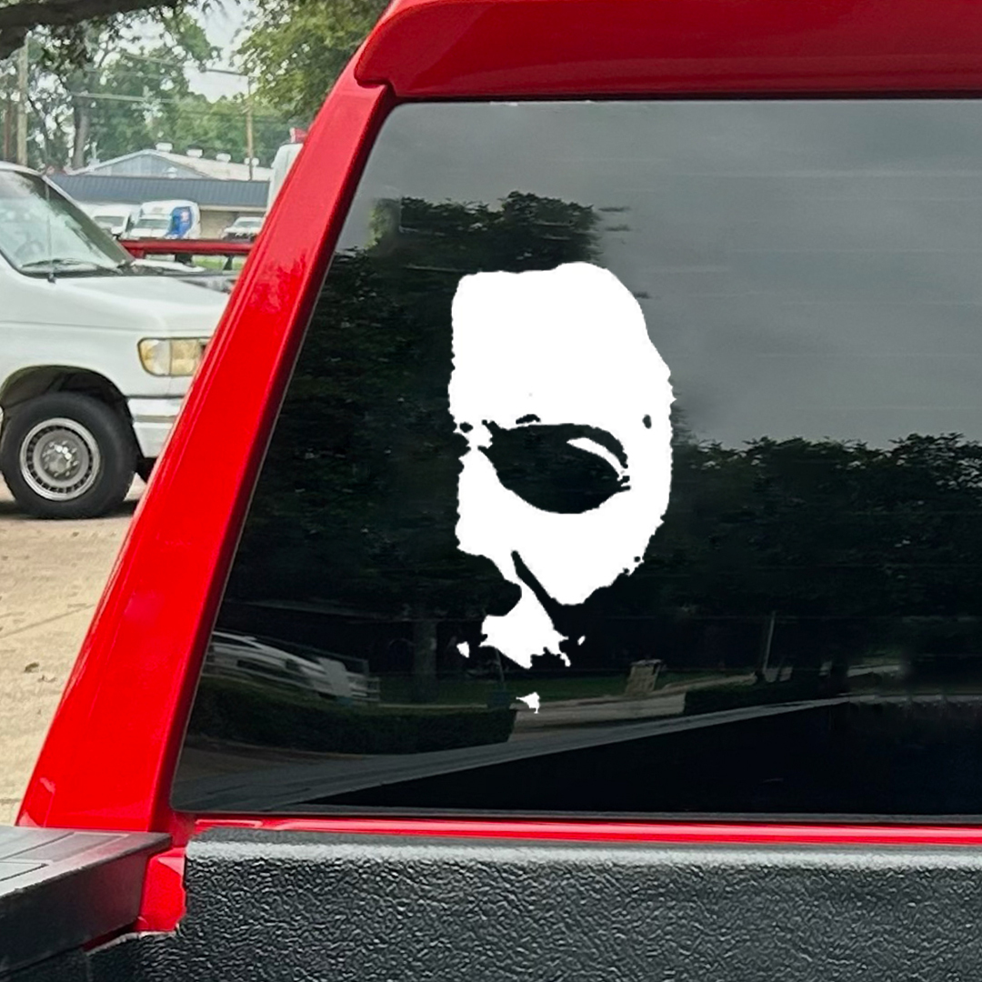 Half Face Halloween Sticker