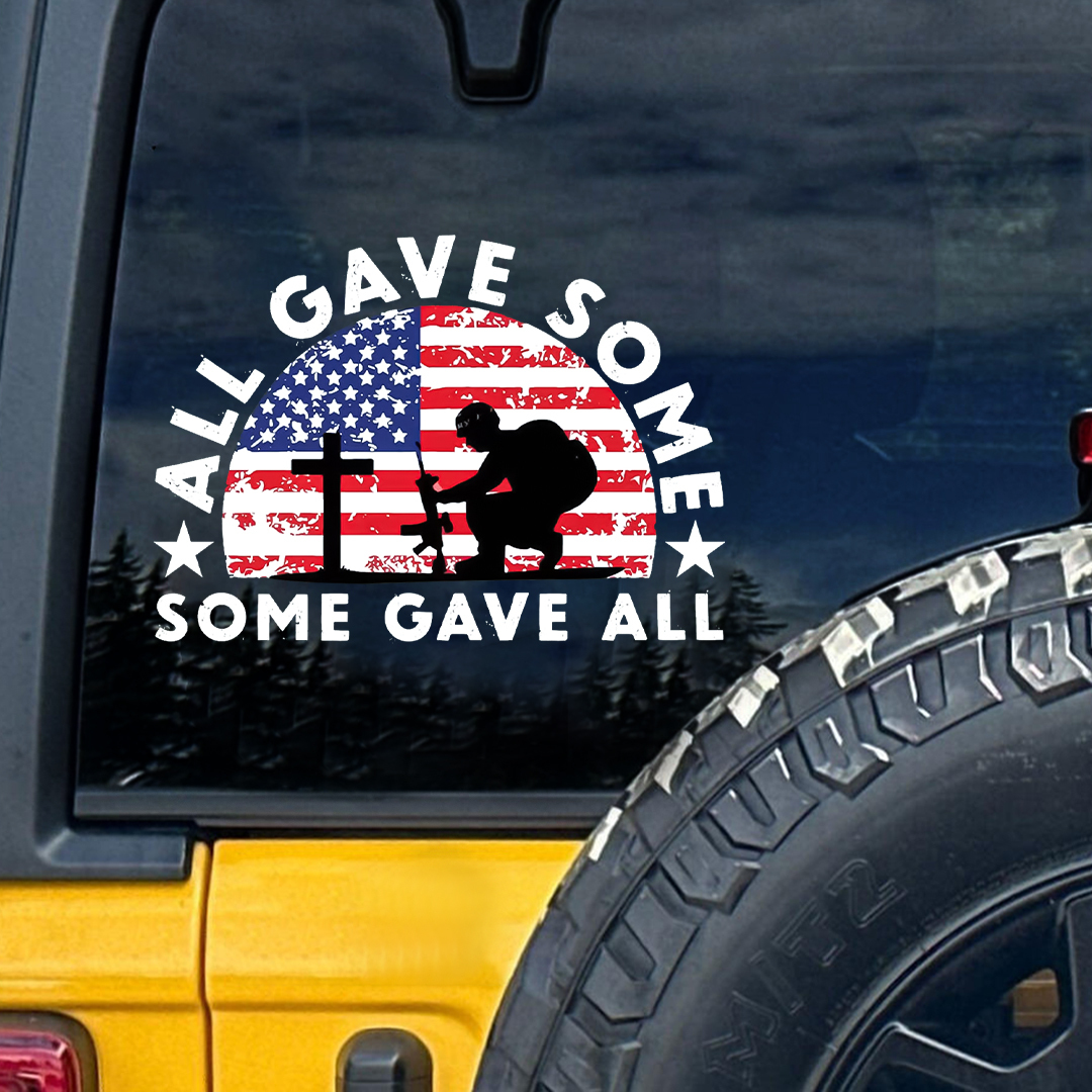 Kneel For Them Veteran Sticker