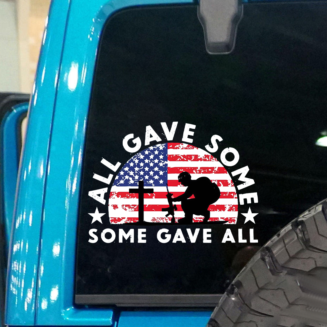Kneel For Them Veteran Sticker