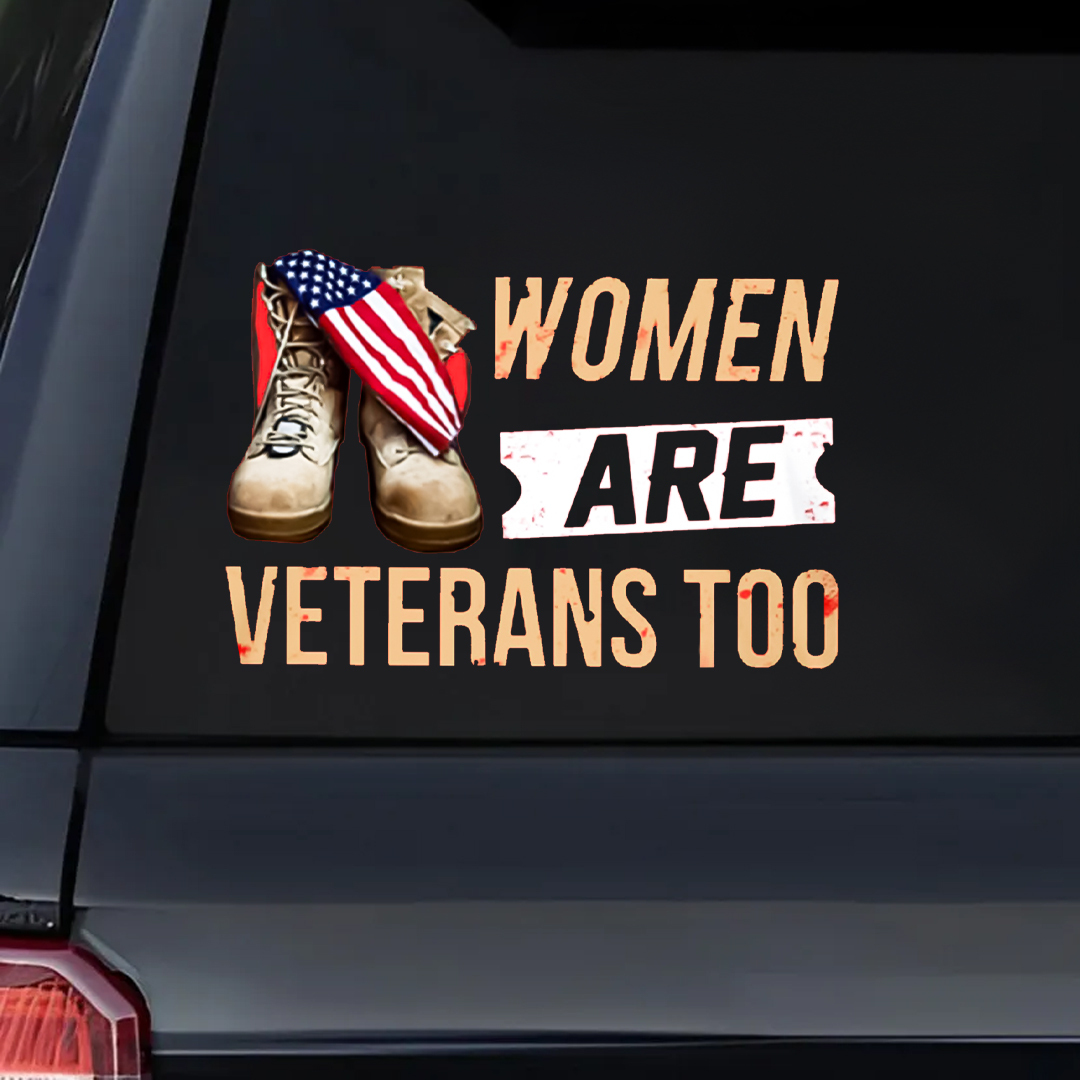 Women Are Veteran Sticker