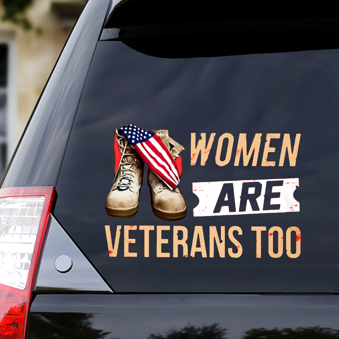 Women Are Veteran Sticker